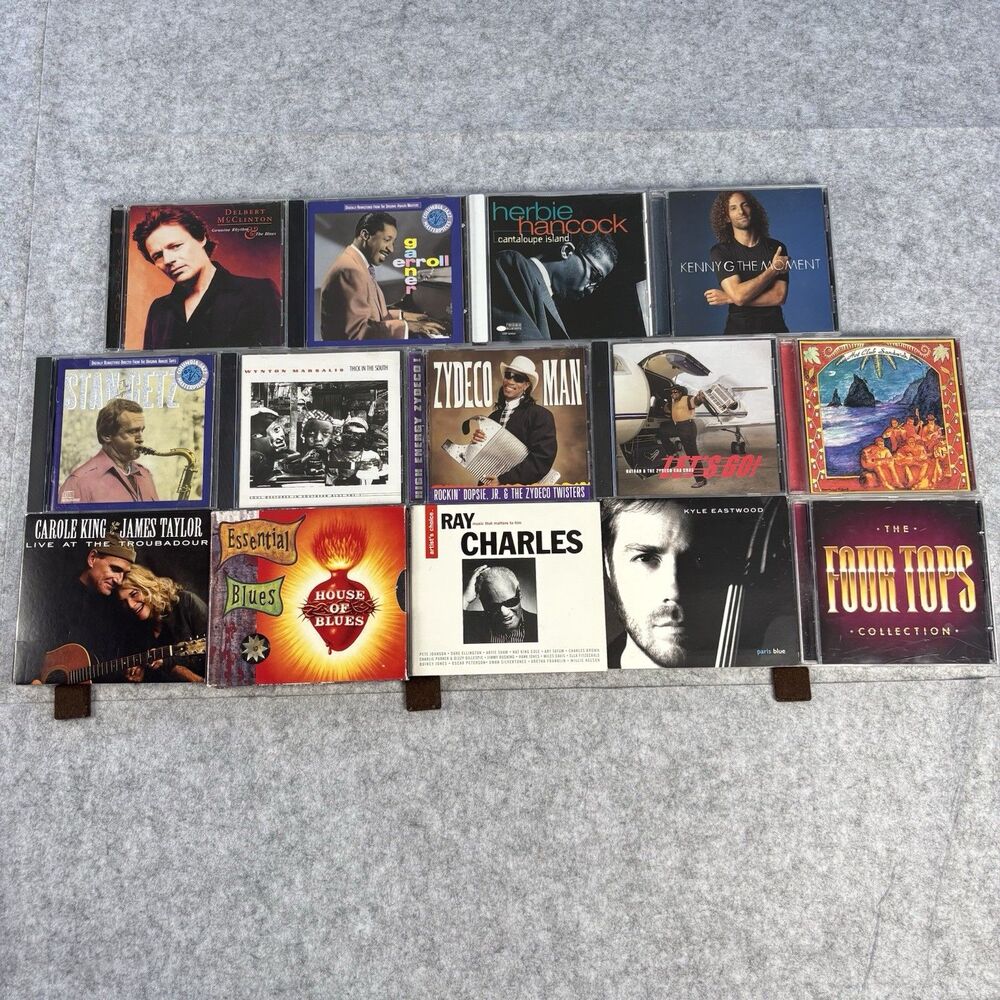 Jazz & Blues Album CD Lot Of 14 - Charles Hancock King Taylor Getz Kenny G
